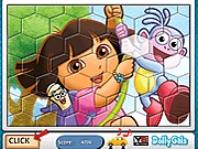 Puzzle fun Dora with boots jtk